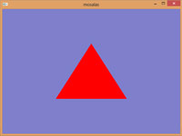 سورس برنامه ساده رسم مثلث و حرکت آن در اپن جی ال